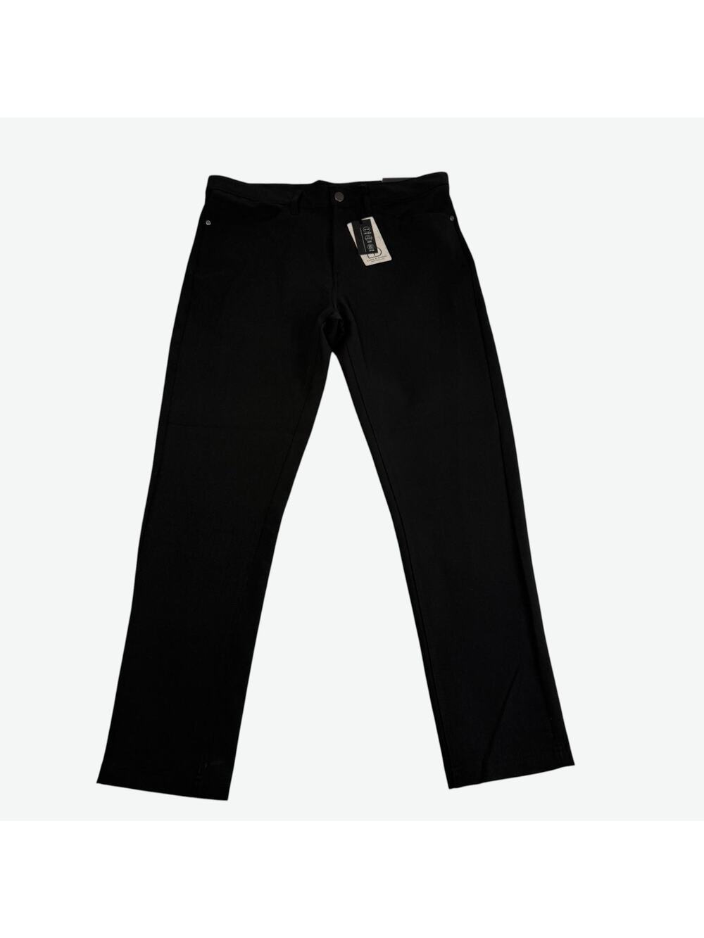 Luke & Dutch Pants Mens 34x30 Black Tech Pant Stretch Wicking Easy Care MLD503